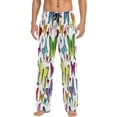 thumbnail image 2 of FREEAMG Colorful Butterflies Pajama Pants for Men, Men's Separate Bottoms, Pure Cotton Comfortable Lounge Pants?505?, 2 of 7