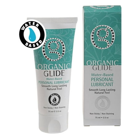 Organic Glide Natural Water-Based Personal Lubricant For Him & (Best Lubricant For Males)