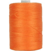 Threadart Cotton Sewing Thread - 1000m Spools - 50/3 - Orang - 50 Colors Available