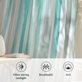 thumbnail image 6 of Turquoise Gray Sheer Curtains 96 Inch Length, Light Filtering Voile Curtain Panel, Farmhouse Abstract Gradient Aesthetic Rod Pocket Drapes Window Treatments for Living Room Bedroom 52"x96", 6 of 9