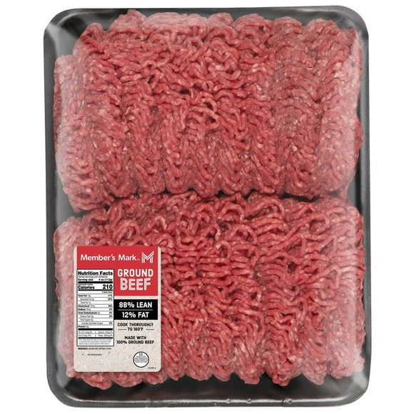 Member's Mark 88/12 Ground Beef, priced per pound
