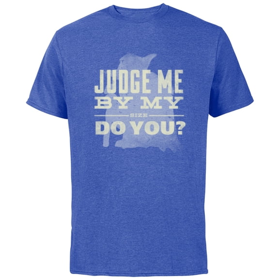 Star Wars Yoda Do or Do Not There is No Try - Short Sleeve Cotton T-Shirt for Adults - Customized-Royal Heather