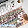 thumbnail image 4 of Long Mouse Pads for Desk,Yellow and Pink Geometric Boho Pattern Desk Mats on Top Of Desks, Desk Mouse Pad Extra Large with 3mm Non-Slip Base and Stitched Edge for Gaming,Office,Work,Home 31.5"x15.7", 4 of 6