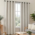 thumbnail image 3 of ZOPZO Blackout Curtains, Thermal Insulated, Light Beige, 52W x 63L Inch, Room Darkening Drapes Tree Branches Pattern for Bedroom Modern Home, 3 of 10