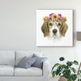 thumbnail image 3 of Trademark Fine Art 'Flower Crown Pup IV' Canvas Art by Grace Popp, 3 of 4