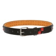 thumbnail image 3 of Kids' Checkerboard Studded Belt – 1" Faux Leather, Snap-On, 3 of 4