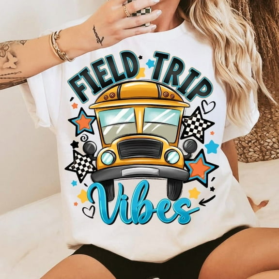 Field Trip Vibes Shirt, Field Day Shirt, School Bus Shirt, Back to School Shirt, Field Trip 2025 Shirt