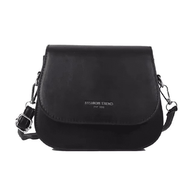 Bolsas Mujer Hombro Bandolera Cosmetiquera Cuero Sintetico Negro