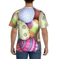 thumbnail image 3 of Bixox Men's Colorful Easter Eggs Printed Short Sleeve Skinny Athletic T-Shirt, 3 of 6