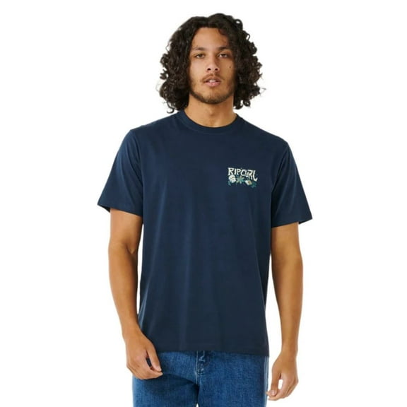 Rip Curl DARK NAVY Men's Pushin Daises Tee, US X-Large