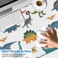thumbnail image 2 of Long Mouse Pads for Desk,White Realistic Dinosaurs Pattern Desk Mats on Top Of Desks, Desk Mouse Pad Extra Large with 3mm Non-Slip Base and Stitched Edge for Gaming,Office,Work,Home 47.3"x23.6", 2 of 6