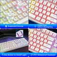 thumbnail image 7 of Keyboard and Mouse Combo, 104 Keys Wired gaming keyboard and mouse with Mouse Pad, Value RGB Backlit Keyboard Combo Set, Multimedia PC Gaming Keyboard, Office Keyboard for Gaming and Work, White, 7 of 7