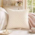 thumbnail image 6 of Kojanyu Floral Pearl Throw Pillow Cover, Small Flower Decorative Cushion Case, Cottage Style Pillow for Sofa Bed and Home Decoration., 6 of 7