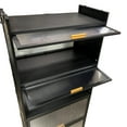 thumbnail image 3 of Étagère de Rangement Multifonctionnelle à 5 Niveaux, Armoire de Rangement de 60cm de Largeur avec Portes Rabattables (Noir), 3 of 3