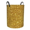 thumbnail image 2 of Haiem Gold Glitter Laundry Basket, Laundry Hamper, Collapsible Laundry Baskets, Dirty Clothes Hamper, Waterproof with Handles for College Dorm, Family-Small, 2 of 8