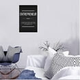 thumbnail image 3 of Inspirational Canvas Wall Art Motivational Entrepreneur Noun Picture Success Quote Poster Printing Artwork Office Gmy Decoration Frame 12x18, 3 of 6
