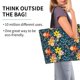 thumbnail image 2 of Balery Blue Floral Bolsa Tote Estilo Estético con Cremalleras, Bolsa de Hombro, Bolsa de Compras Grande y Plegable, 2 of 8