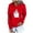 Red, variant on Ladies Sweatshirt Tunic Tops Womens Sweaters with Hood Zip up Pullover Sweater Women Heavy Hoodies for Women Lady Dress Blouses Women's Pullover Hoodie Casual Long Sleeve Sweatshirt Christmas Red XXL