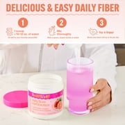 BelliWelli Daily Fiber Supplement with Probiotics, Electrolytes, and Collagen - Tropical Breeze, 6.4 oz