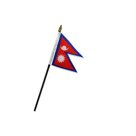 Nepal 4x6in Stick Flag