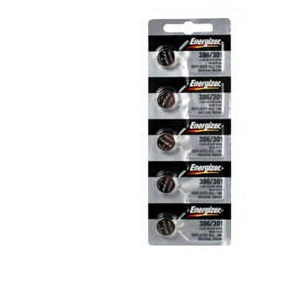 Energizer 386/301 - SR43 Silver Oxide Button Battery 1.55V 5 Pack   FREE SHIPPING!