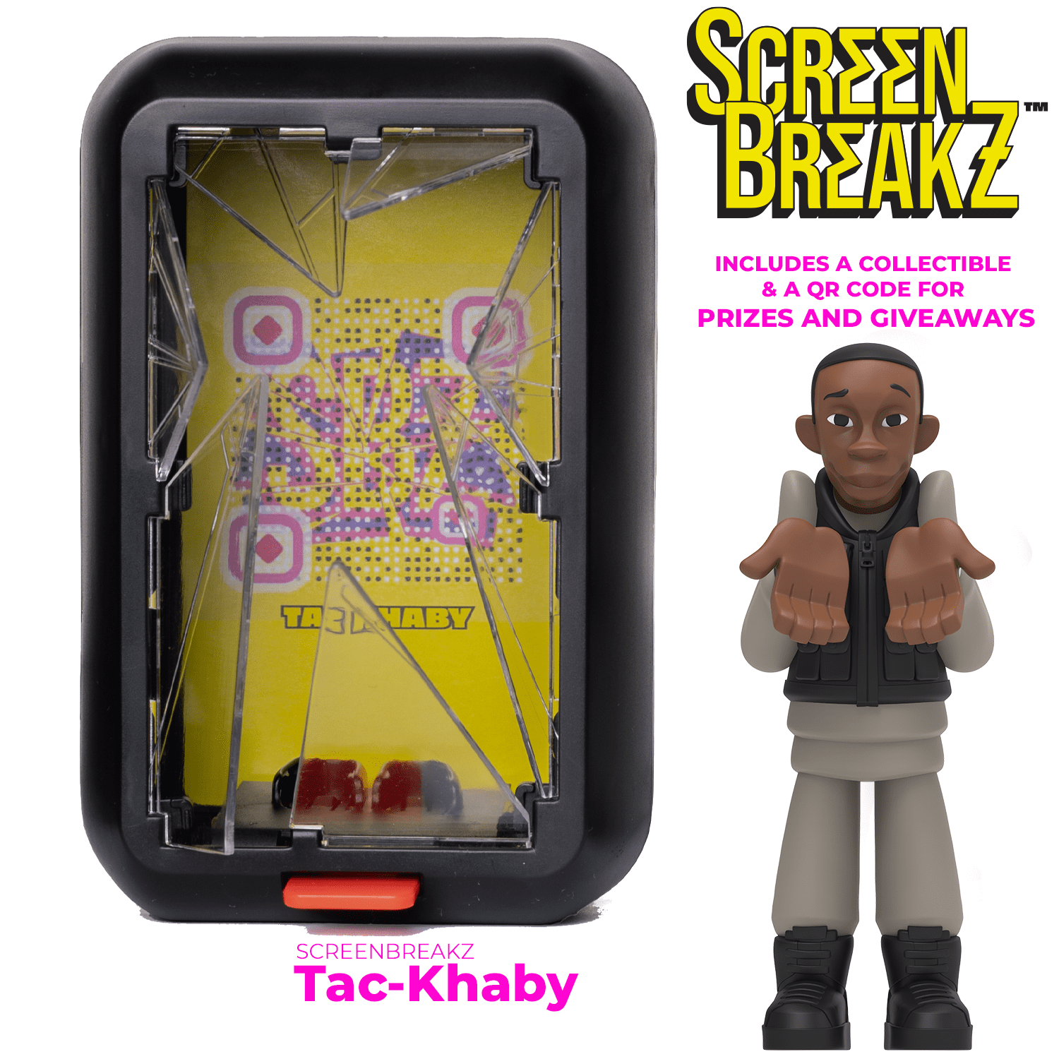 ScreenBreakZ Khaby Lame Collectible Figures, Classic Khaby, Unique