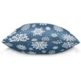 thumbnail image 2 of GZHJMY Blue Snowflakes Throw Pillow Cover 16 x 16 Inch, Soft Square Cushion Case for Couch Sofa Bedroom Car Farmhouse Home Decor Home Decor, 2 of 7