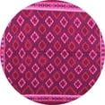 thumbnail image 1 of Ahgly Company Indoor Round Oriental Pink Traditional Area Rugs, 6' Round, 1 of 4