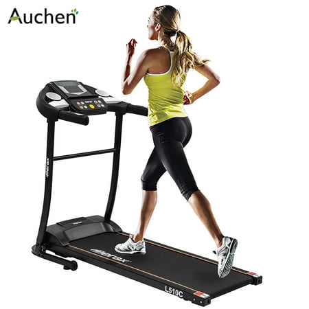 AUCHNE Treadmill | Foldable Electric Treadmill, Easy Assembly Fitness Motorized Running with 3 Modes and 12 Automatic Workouts Programs for Home and Gym
