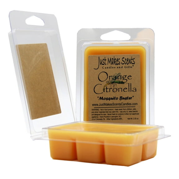 Orange Citronella 2-Pack Wax Melts -Just Makes Scents Candles & Gifts
