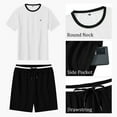 thumbnail image 2 of Men's activewear Short Sets 2 Piece Outfits Athletic Gym Jogging Tracksuits Sets, 2 of 5