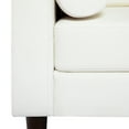 thumbnail image 4 of Oversized Loveseat by Naomi Home-Color:White,Fabric:Genuine Leather,Style:Mid-Century, 4 of 10