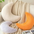 thumbnail image 3 of SUSIELADY Plush Moon Pillow, Soft and Cozy Crescent Moon Shaped Stuffed Cushion for Kids and Adults, Decor Pillow for Bed Couch Sofa Bedroom Living Room, 11.81" x 9.84", Purple, 3 of 7