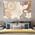 thumbnail image 6 of Boho Tapestry Wall Hanging – Floral Garden Tapestry for Bedroom, Living Room & Outdoor Decor, Peach Skin Fabric Hippie Mandala Tapestry, Large Polyester Wall Art, 6 of 6