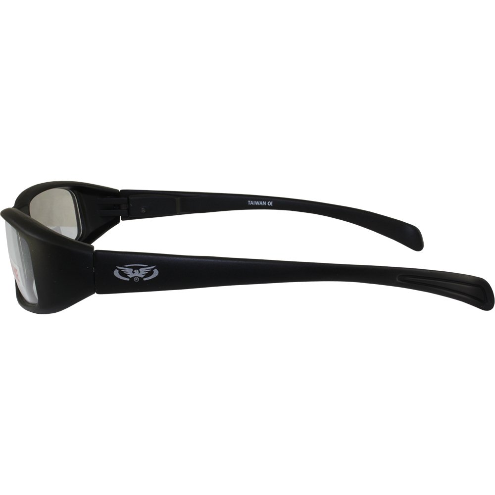 Global Vision Eyewear New Attitude Motorcycle Glasses Black Frame w/ Clear Lens - image 3 of 4