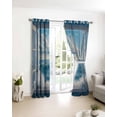 thumbnail image 3 of Coastal Blackout Curtains for Bedroom/Living Room, Thermal Insulated Kitchen Curtains, Window Nautical Beach Blue Seaside Grommet Darkening Window Treatment Drapes 42"x63"x2, 3 of 8