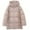 *Pink, variant on Women's Color Block Cotton Jacket,Winter Stand Collar Quilted Coat For Women,Ladies Zippered Padded Outwear with Pockets,Purple,Size L