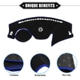 thumbnail image 3 of Unique Bargains 1PC Car Dashboard Cover Compatible for Hyundai Veloster 2012-2017 Protective Polyester Black Blue, 3 of 7