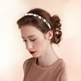 thumbnail image 3 of Unique Bargains 4pcs Teeth Comb Floral Pattern Headbands Tooth Comb Hair Hoop for Women Light Pink Green Deep Pink Red, 3 of 7