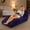 Blue, variant on Orangide Inflatable S Shape Flocked Lounger Sofa Bed For Adults Indoor Outdoor Relaxation Pool Patio Beach Yard Camping Furniture