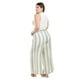 thumbnail image 4 of Pantalon palazzo a rayas Roman Fashion /Tallas Extras, 7164 (Pistache) verde claro 36, 4 of 6