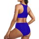 thumbnail image 5 of WILLBEST Traje de Baño Para Mujer, Bikini de Cintura Alta Sexy, Push Up, Traje de Baño de Dos Piezas, Conjunto de Bikini Estampado de Cintura Alta Fruncido Retro de Dos Piezas, 5 of 6