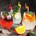 thumbnail image 4 of SDNall 100pcs Color Art Straws 8 Colors Clear Pack Package Disposable 6x260mm, 4 of 9
