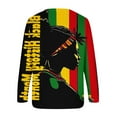 thumbnail image 5 of Jjayotai Black Women Pride Black History Month African Black Sweatshirt, Long Sleeve Round Neck Plus Size Pullover Tops, Suit for Parade Multicolor L, 5 of 5