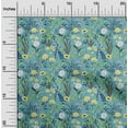 thumbnail image 2 of oneOone Cotton Silk Turquoise Blue Fabric Florals Quilting Supplies Print Sewing Fabric By The Yard 42 Inch Wide-84, 2 of 6