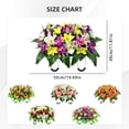 thumbnail image 3 of Aoyunhp 1Pc Cemetery Flower Saddle,Artificial Cemetery Saddle,Grave Flowers for Cemetery,Outdoor Tombstone Memorial Decorations,Memorial Arrangement Decor for Cemetery Top Ornament, 3 of 5