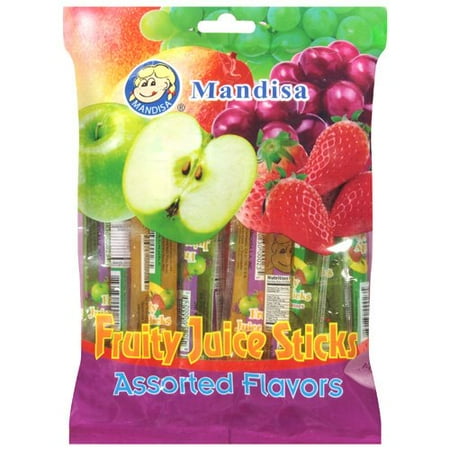 Mandisa: Assorted Flavors Fruity Juice Sticks, 10 oz