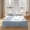 Basic - Dusty Blue, variant on French Linen Bed Skirt with Pleated Frills 14-Inch Tailored Drop Natural Flax Cotton Blend Dust Ruffle Soft Cozy Farmhouse Bedding (14" Twin, Rust)