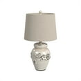 thumbnail image 2 of Bassett Mirror Eleanore Ceramic Table Lamp in Crackled Ivory, 2 of 4