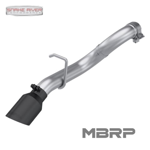 MBRP Turn Down Axle Back Exhaust for 2018-2024 Jeep Wrangler JL 3.6L Black Tip
